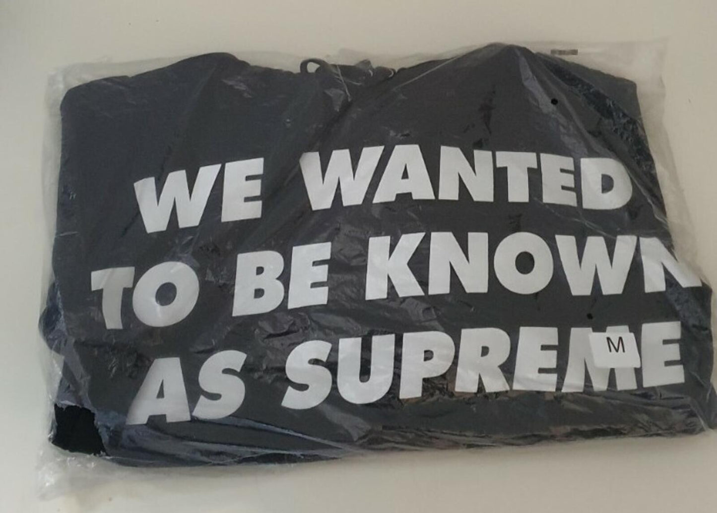 SS20 Supreme  Known As black hooded sweatshirt size M medium hoodie