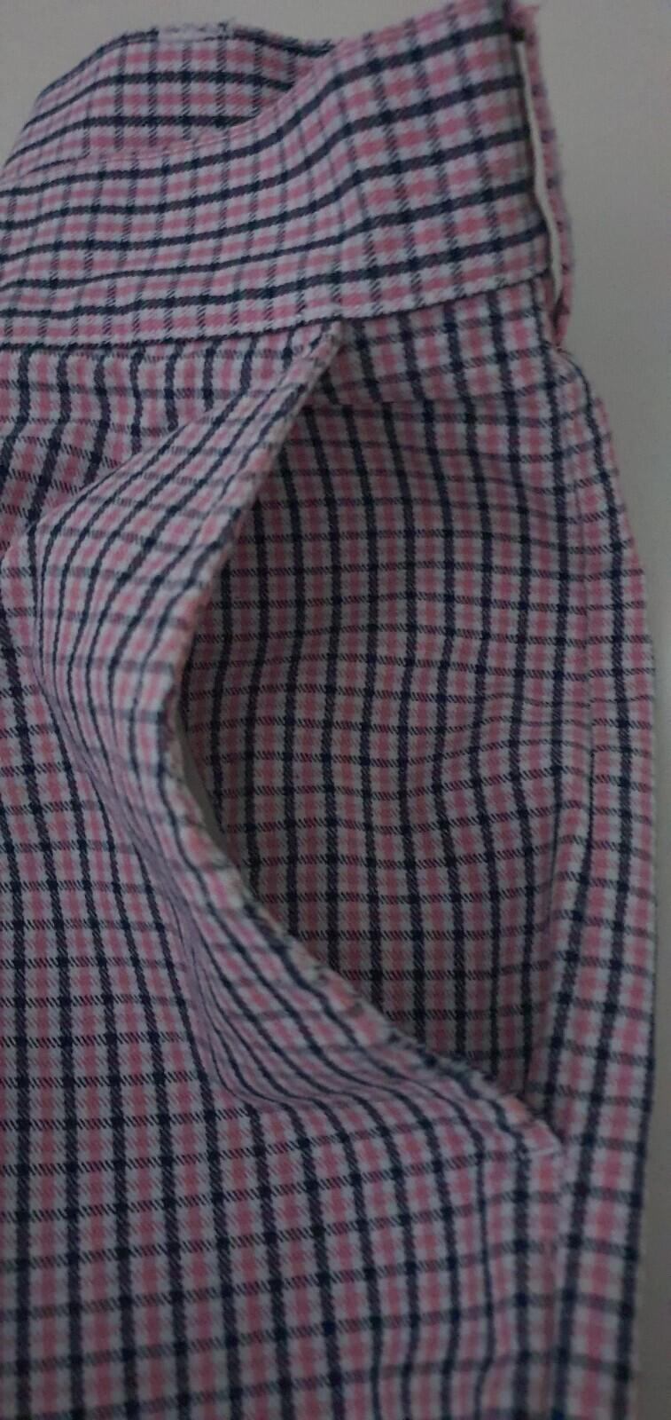 SS16 Supreme Mini Check Work Pant size 34 W34 L32 zip up trousers pants pink