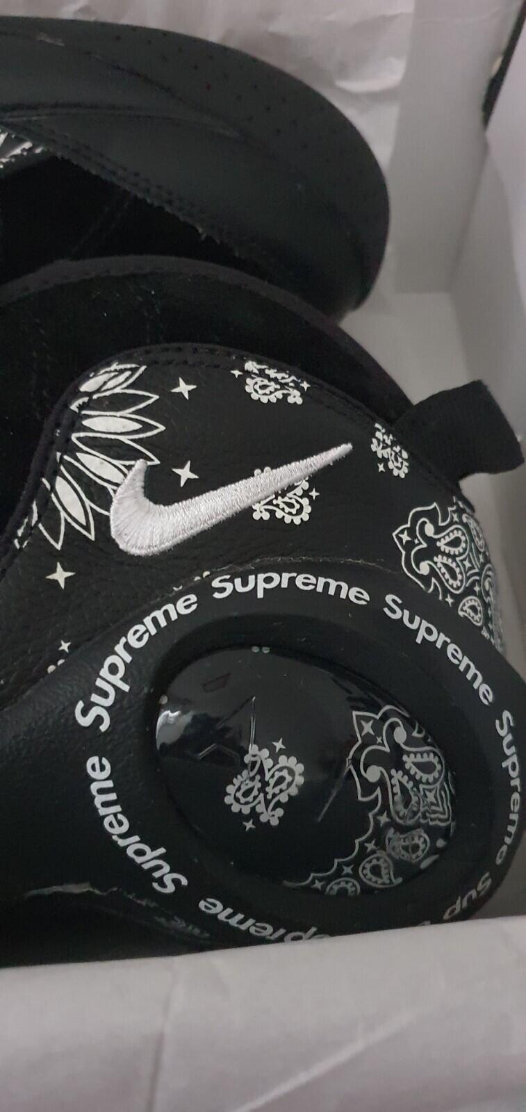 SS22 Supreme Nike Air Zoom Flight 95 SP Black UK 7.5 US 8.5 EUR 42 Bandana lot