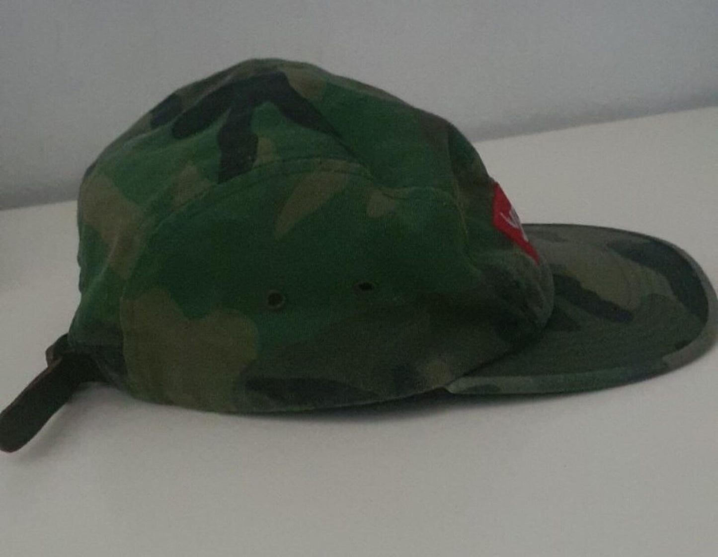 SS16 Supreme Washed Chino Twill Camp Cap Woodland Camo