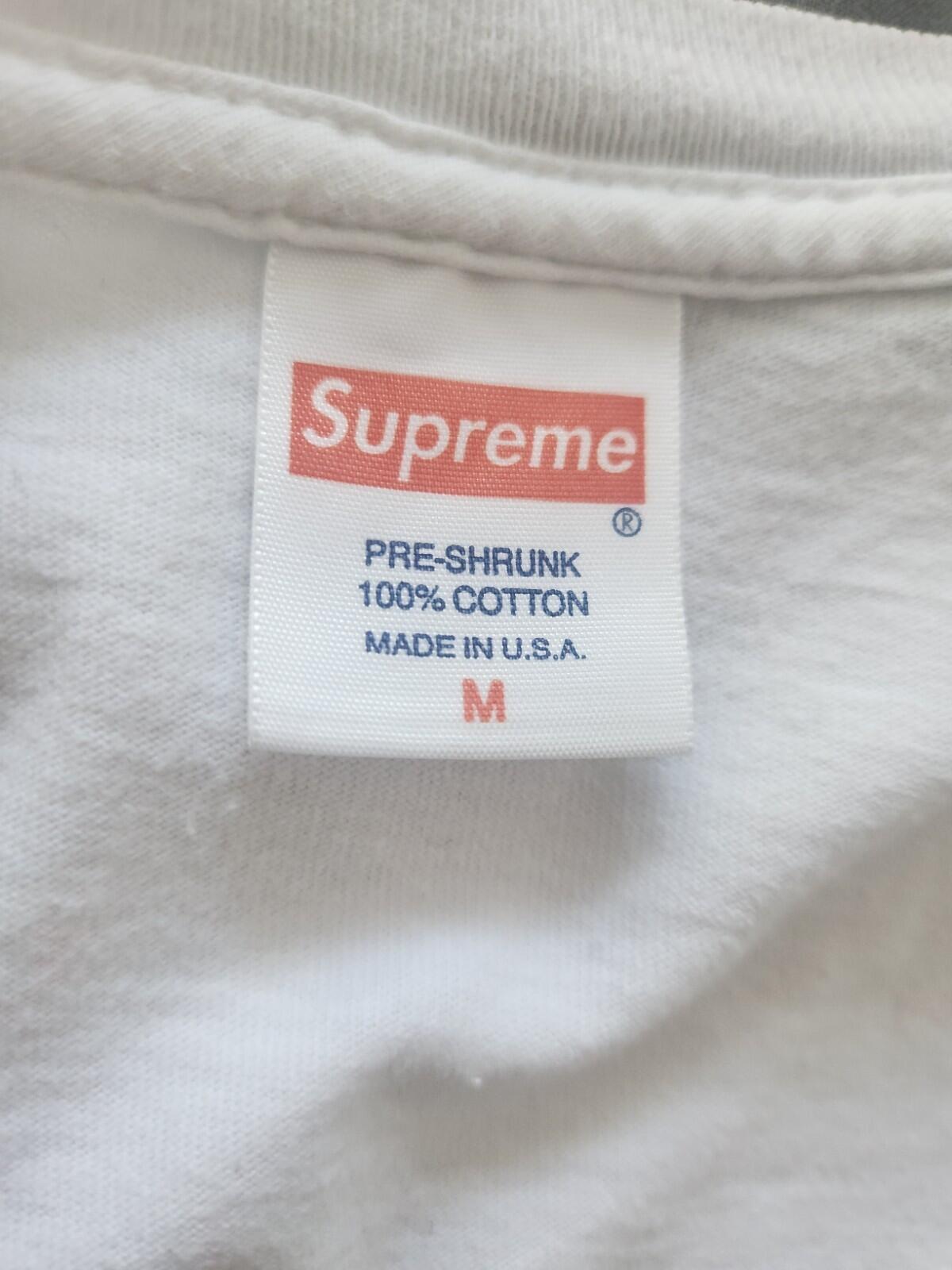 SS13 Supreme Bling Box Logo Tee size M medium white T-shirt Rare Vintage 2013