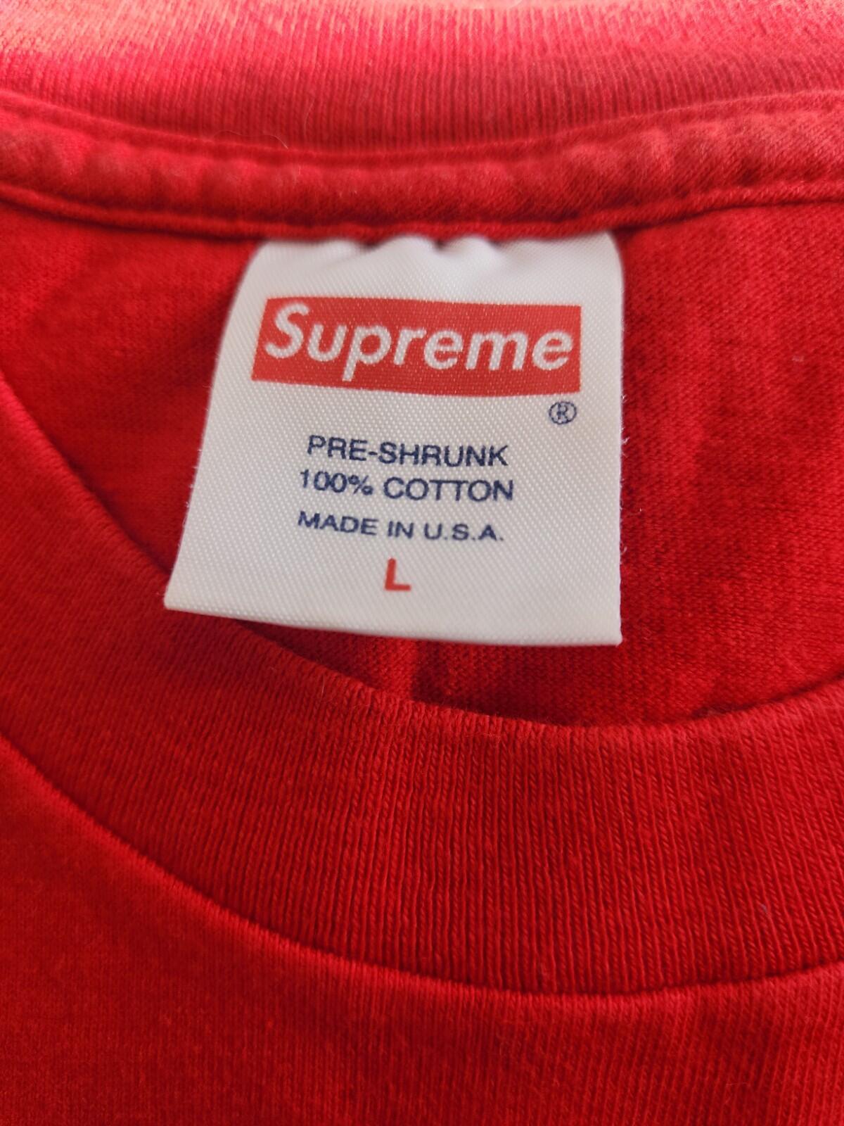SS16 Supreme x Morrissey Photo Tee Red Size L