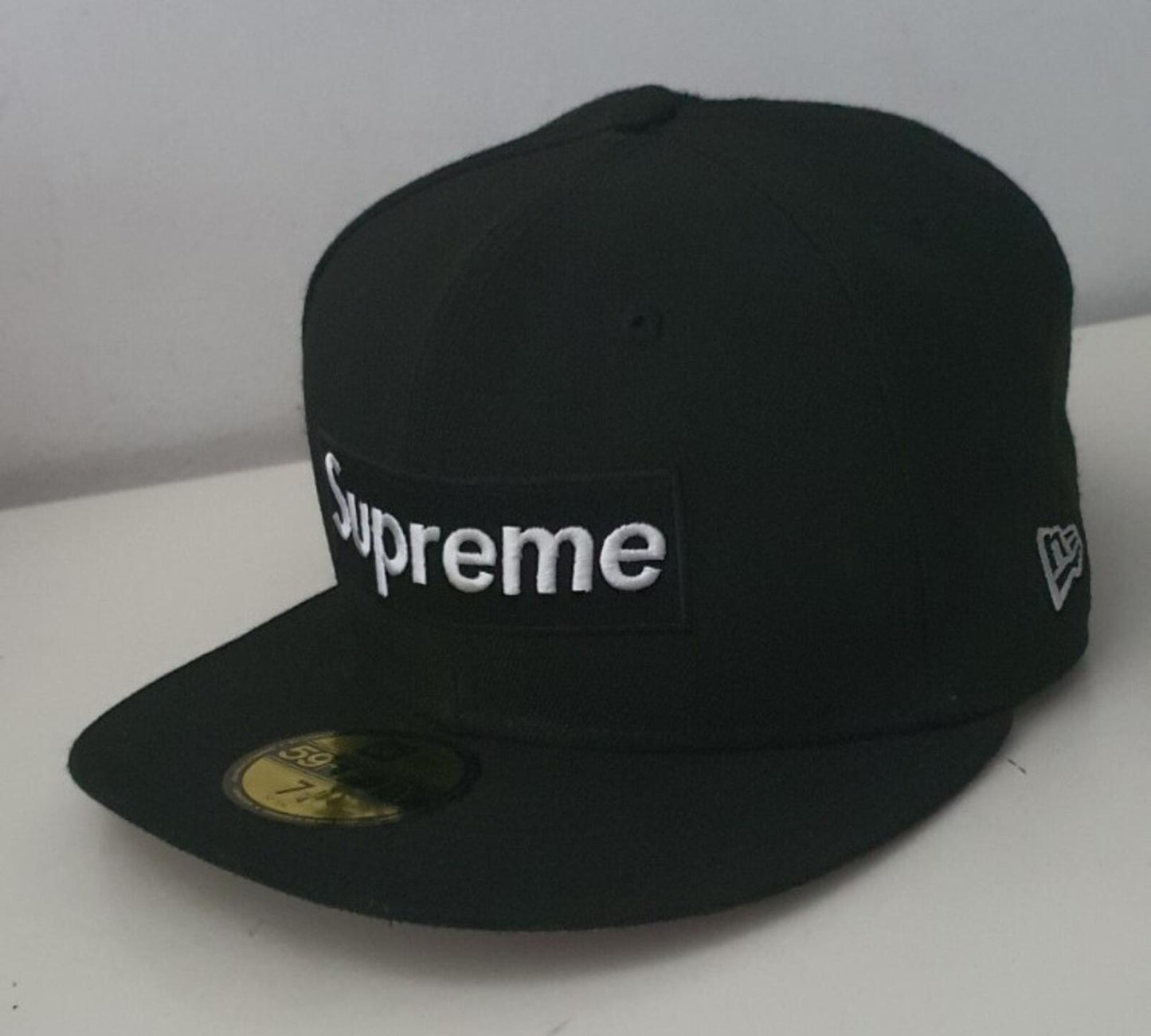 SS21 Supreme Champions Box Logo New Era size 7 1/4 black cap hat snapback