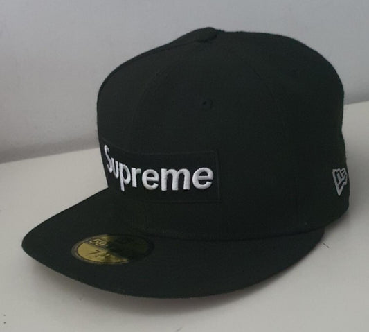 SS21 Supreme Champions Box Logo New Era size 7 1/4 black cap hat snapback