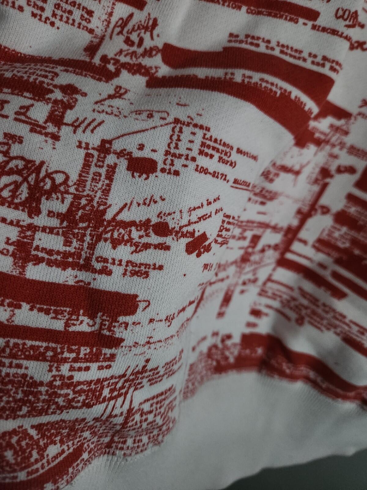 FW04 Supreme FBI Kapuzenpullover Hoodie Large Vintage 2007 Rot Weiß