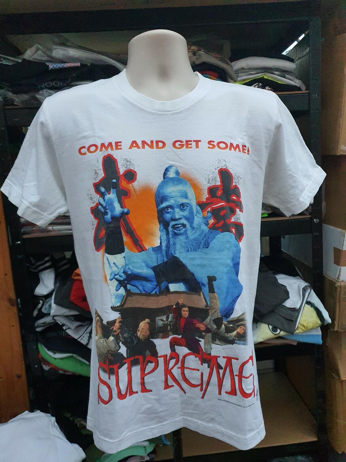 FW13 Supreme Kung Fu white Tee size M T-shirt Rare Vintage 2013