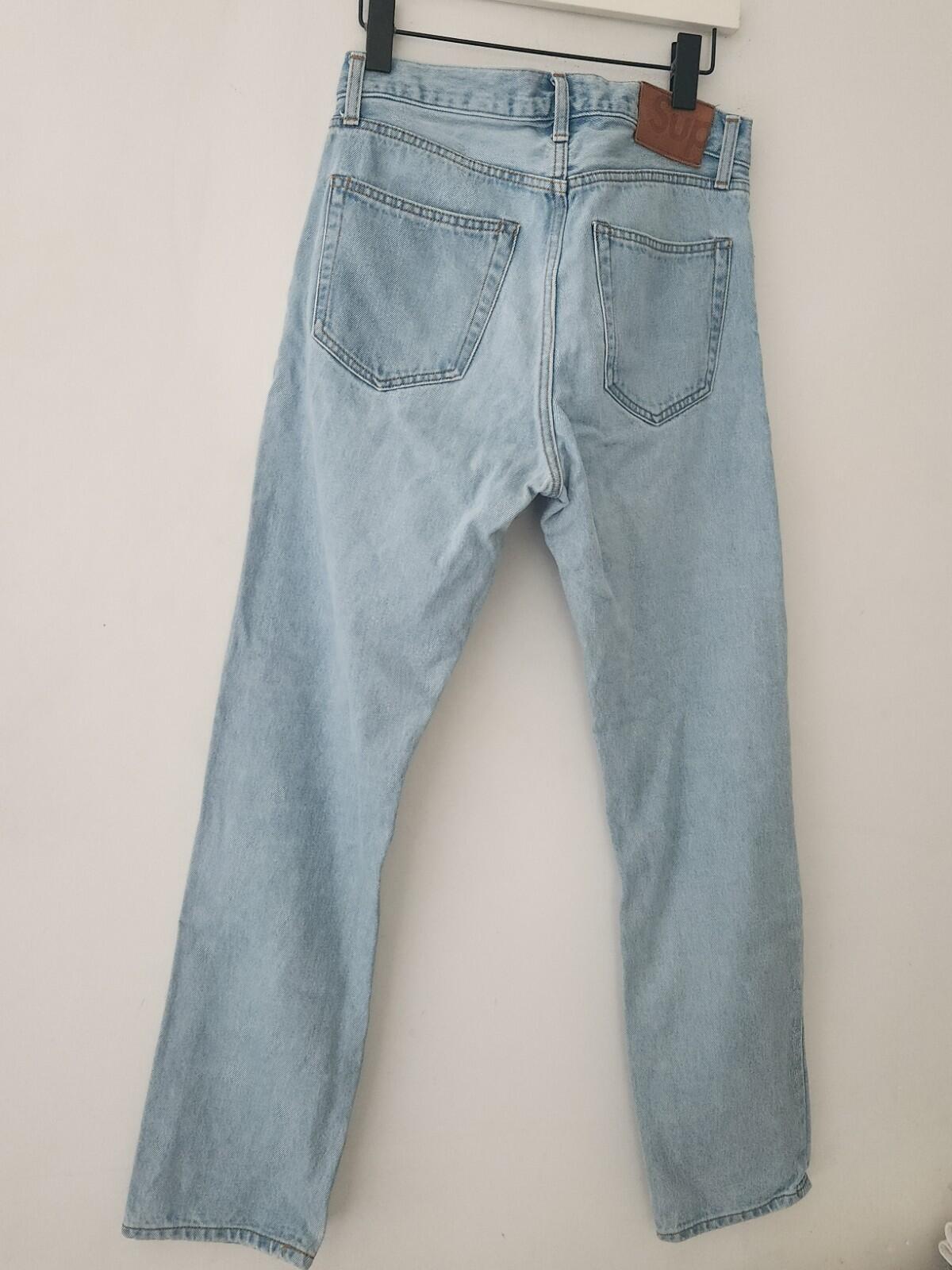 HW24 Supreme Slim Selvedge Jeans Stone Washed Größe 30 W30 L30