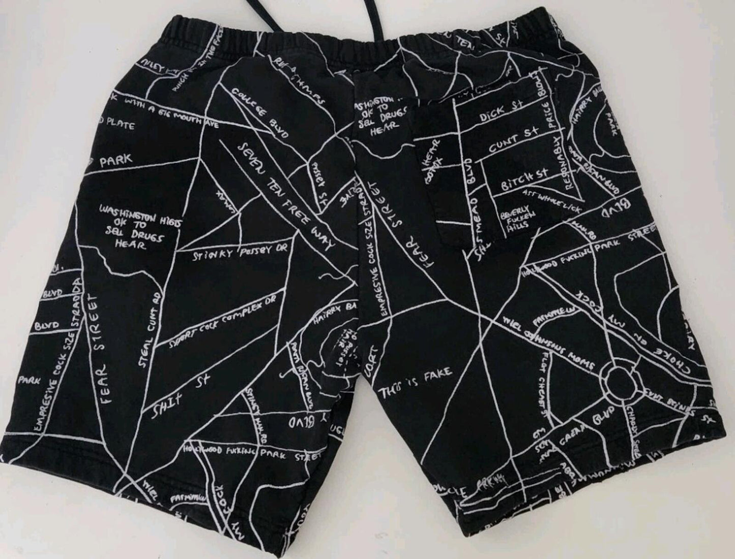 SS20 Supreme Gonz Embroidered Map sweatshort S Small Black shorts Mark Gonzales