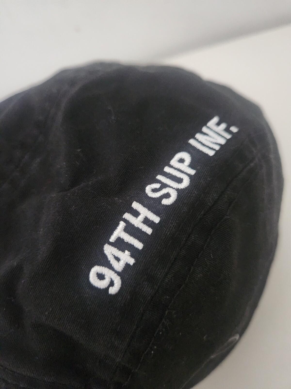 FW21 Supreme Military Camp Cap Black Box Logo Hat