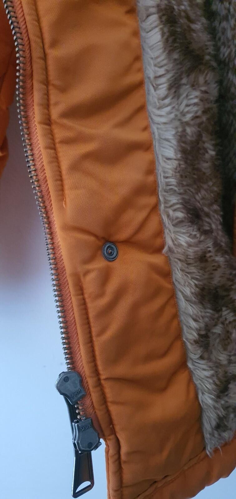 FW15 Supreme Quilted Flight Satin Parka Orange Jacke M Medium Mantel Selten