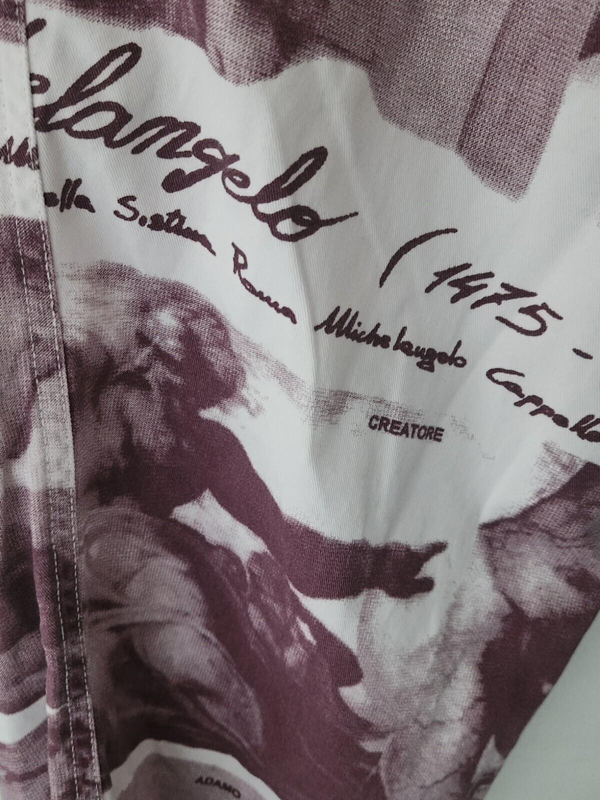 HW17 Supreme Michelangelo Hose Burgund Größe XL