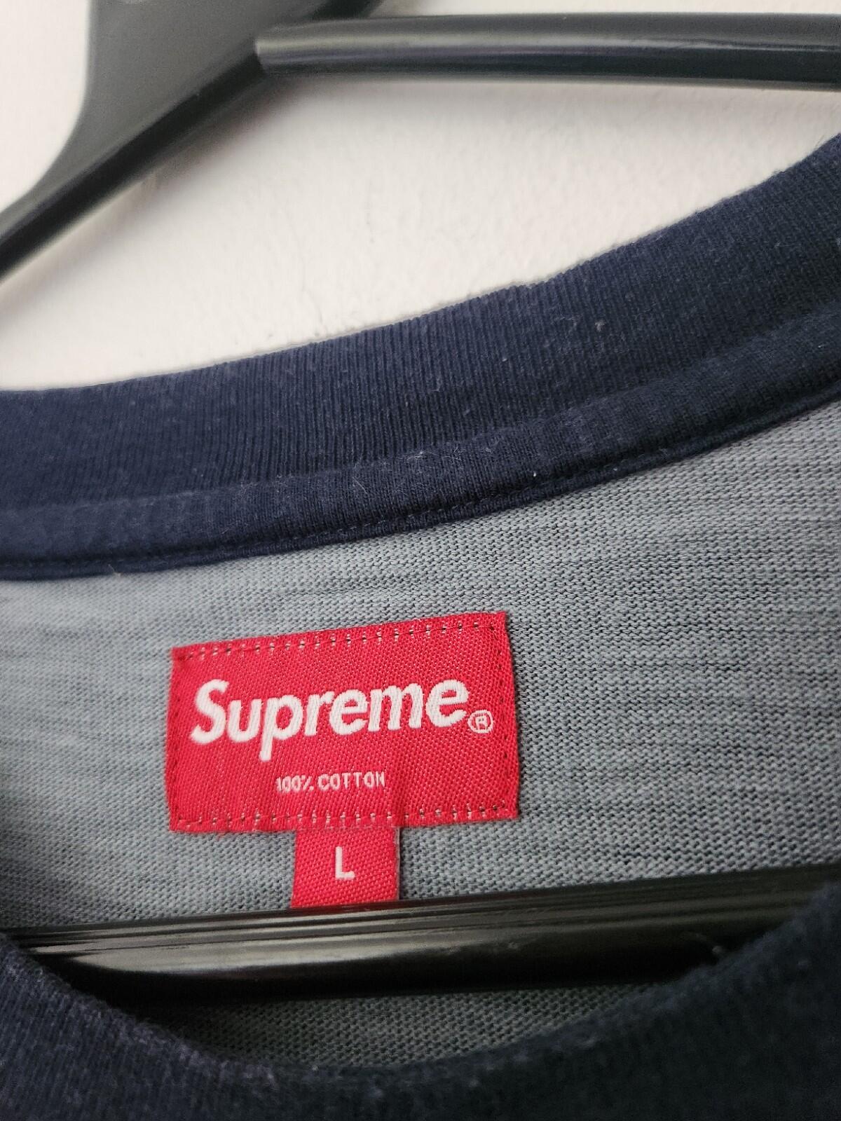 SS19 Supreme Navy German camo S/S pocket tee Size L large short sleeve t-shirt