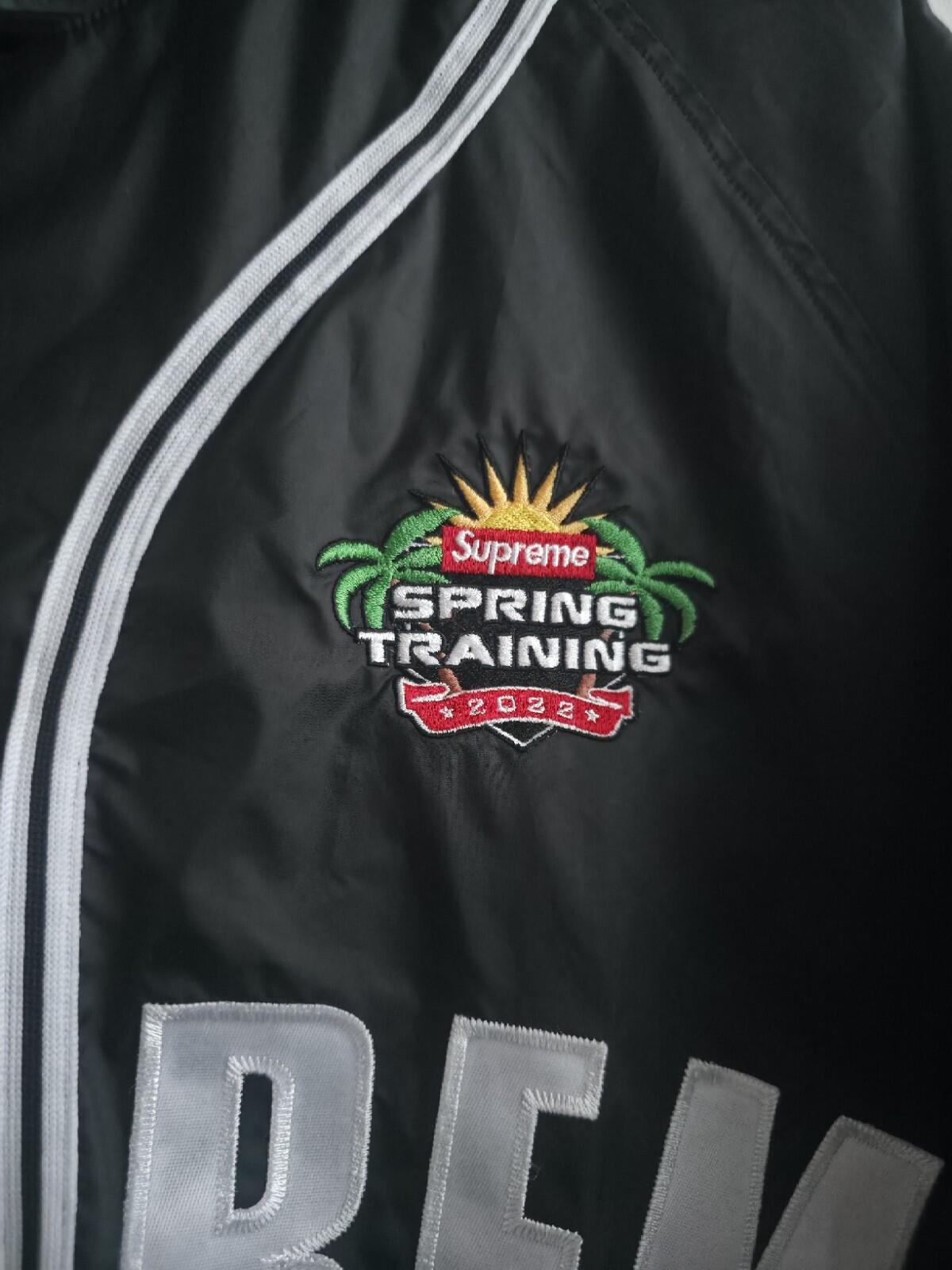 SS22 Supreme Snap-Off Sleeve L/S Baseball-Oberteil Schwarz Größe L Wasserabweisend