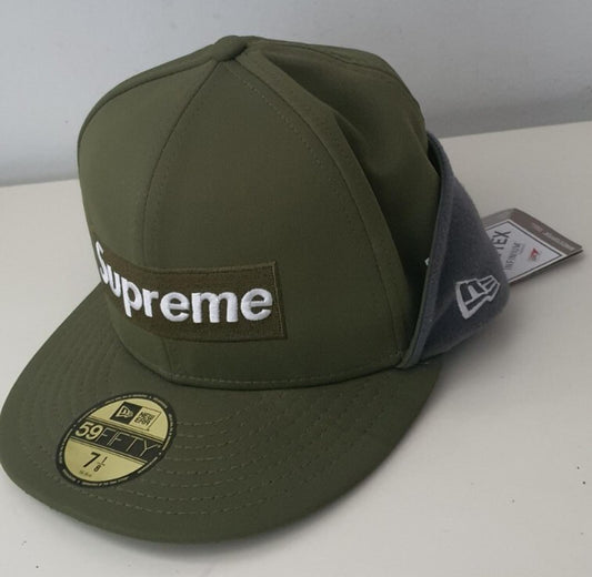 Gorra de invierno Gore-Tex Supreme Windstopper Earflap Box Logo New Era talla 7 1/8 PV20