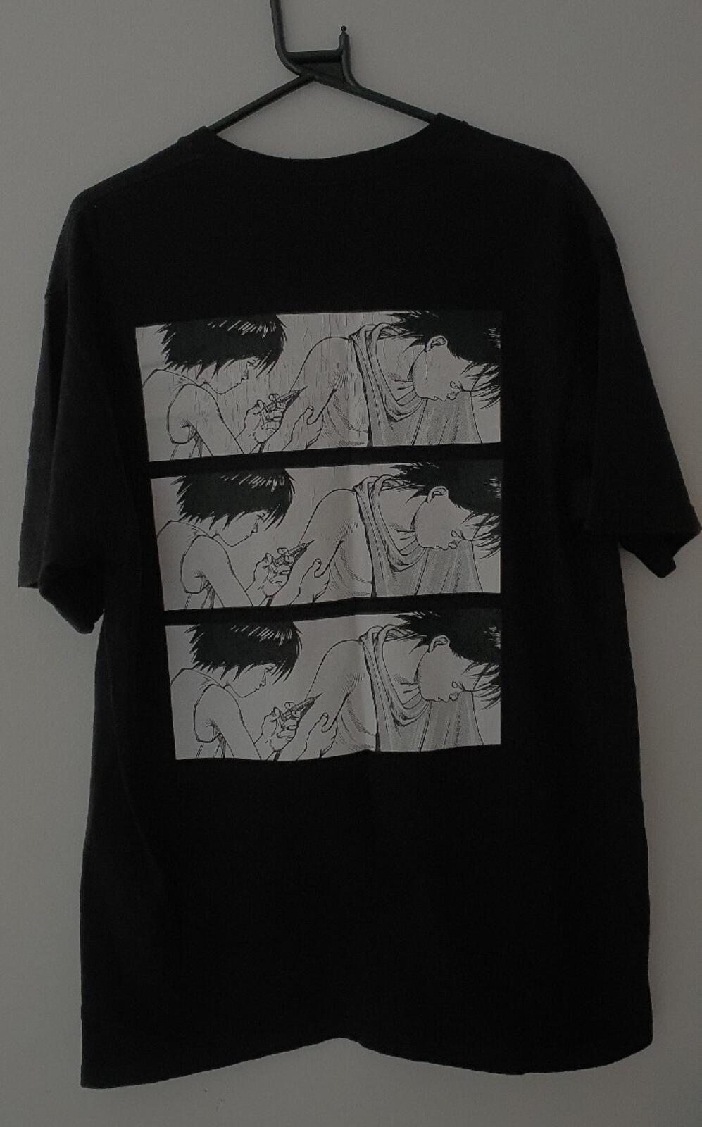 FW17 Supreme x Akira Syringe tee Size L large Black T-shirt Anime Japanese