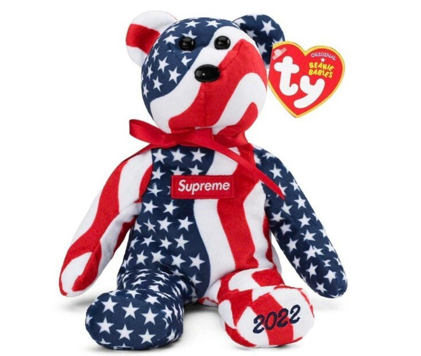 FW22 Supreme / ty Beanie Baby Plush Bear Toy