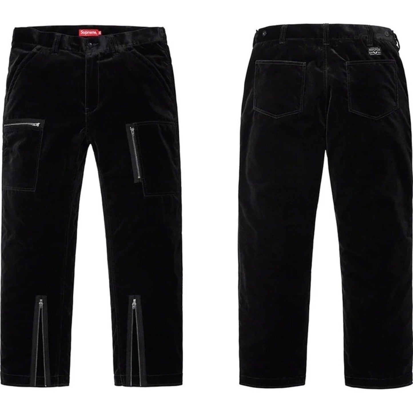 SS19 Supreme Velvet Flight Pant Black Größe 32