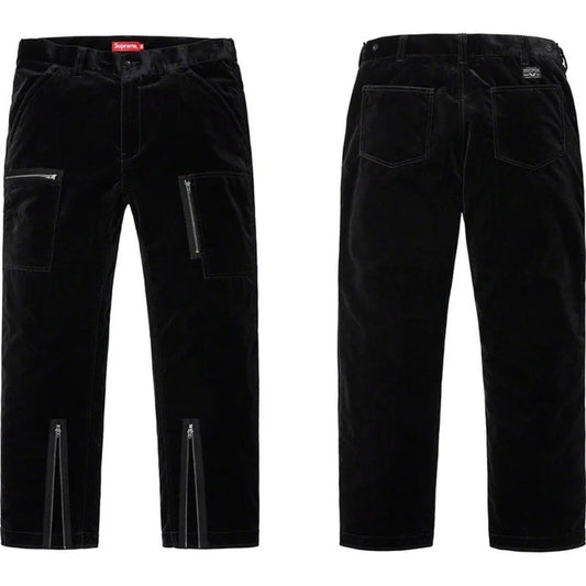 SS19 Supreme Velvet Flight Pant Negro Talla 32