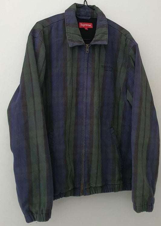 Chaqueta a cuadros Harrington de mezclilla Supreme FW16 talla M mediana