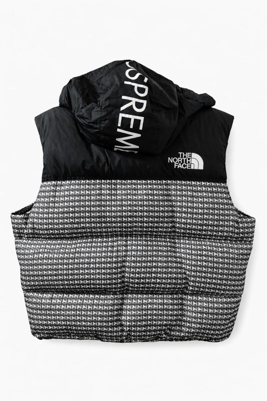 Chaleco Acolchado Nuptse con Remaches Supreme x The North Face SS21 Negro Talla M