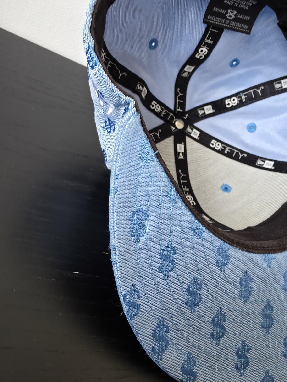 SS18 Supreme Monogram Box Logo New Era Light Blue Size 7 1/2 $ Dollar