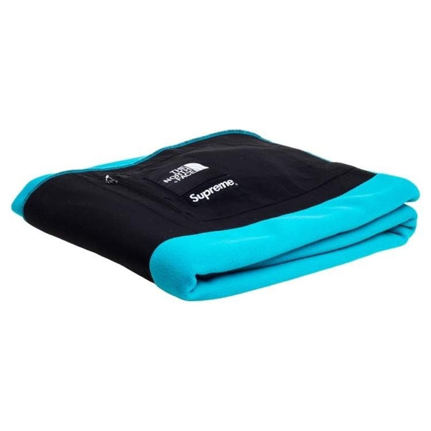 SS19 Supreme x The North Face Arc Logo Denali Fleece Blanket Teal TNF