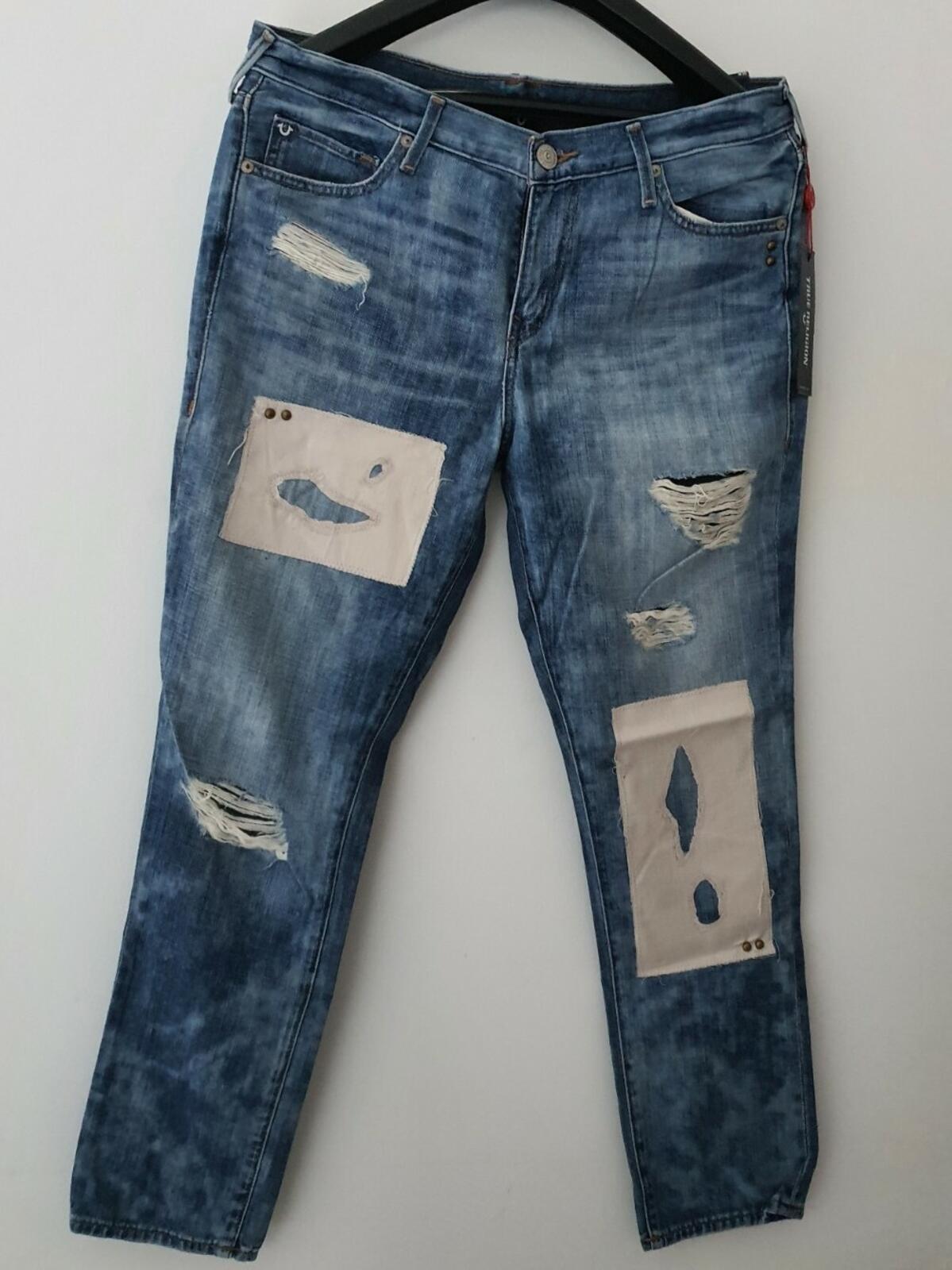 TRUE RELIGION Cameron Boyfriend Slim Jeans size 30 W34 L30 womens New With Tag