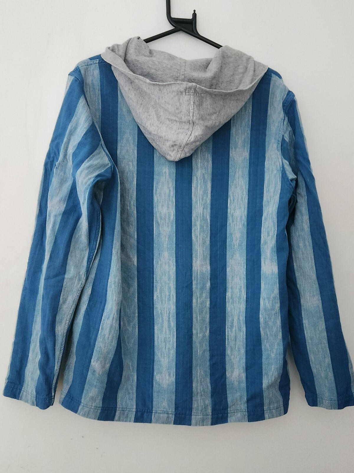SS15 Supreme Hooded Andes Shirt Größe M Medium Blau Grau Oberteil