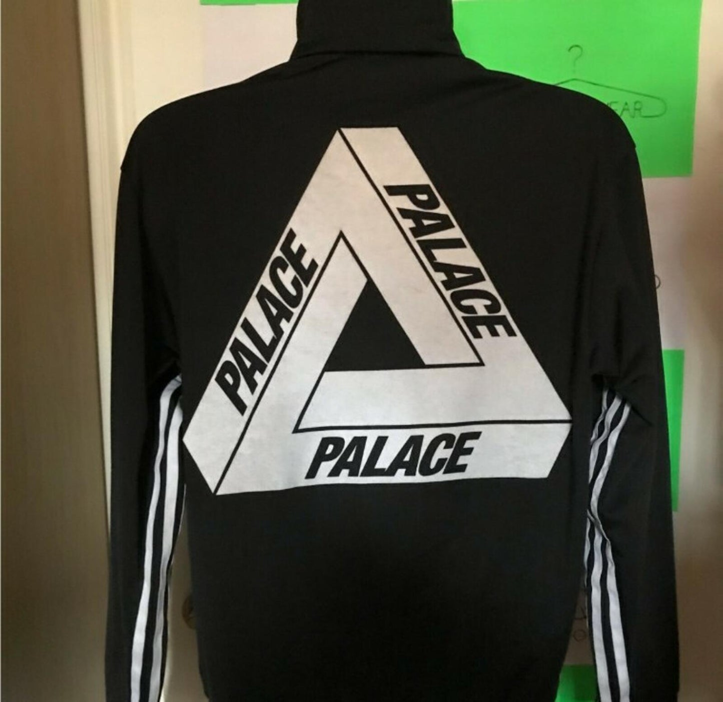 Palace x Adidas Fire Bird Triferg 3 stripes Zip Crewneck Black Size M