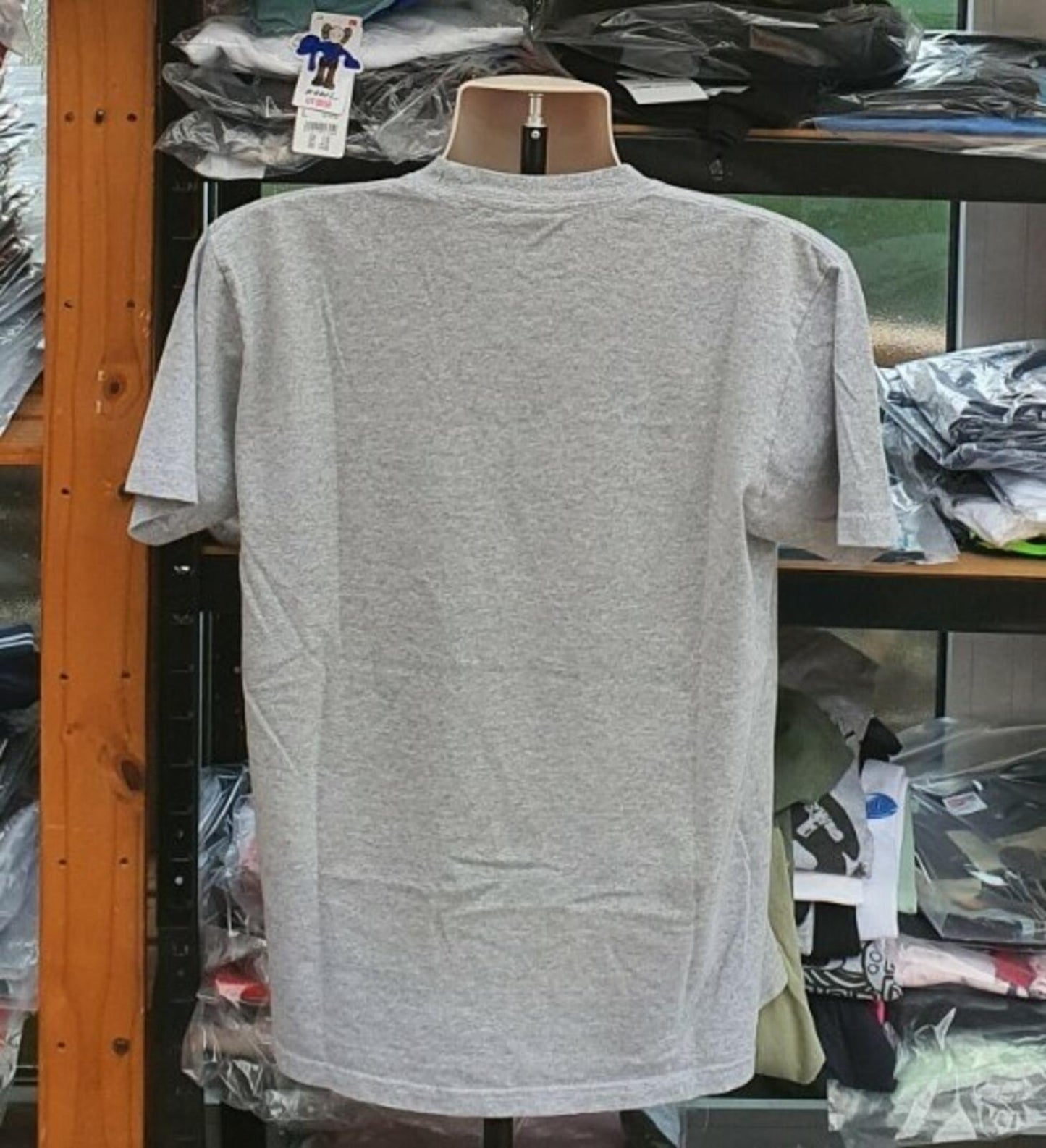 FW17 Supreme Dog Shi t Tee Heather Grey Size M