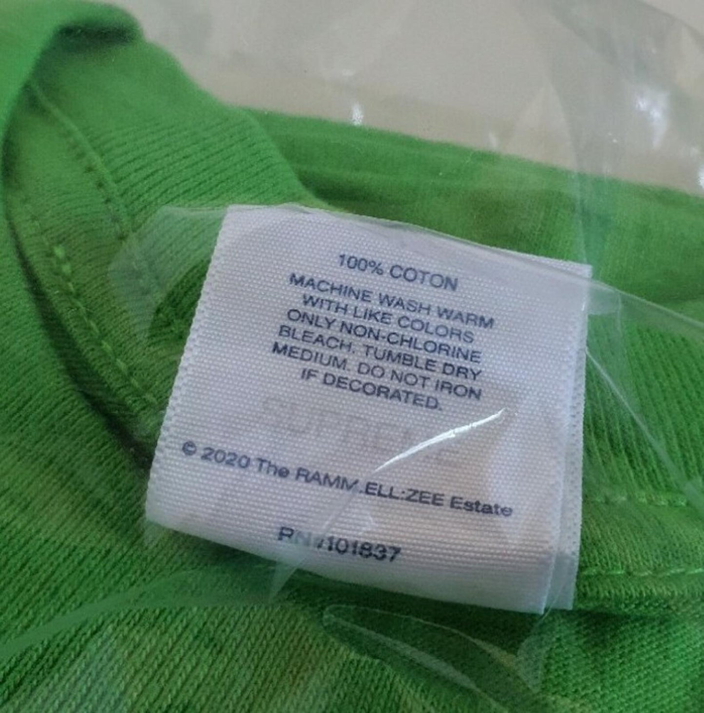 SS20 Supreme x Rammellzee green tee size L large T-shirt New and unopened