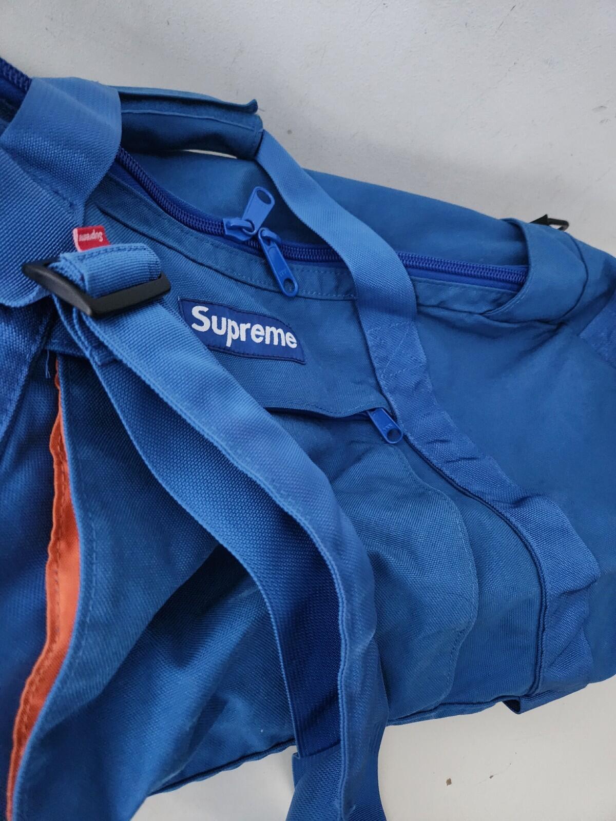FW04 Supreme 40 Thieves XD Duffle Bag Blue Duffel Vintage 2004 Made In U.S.A
