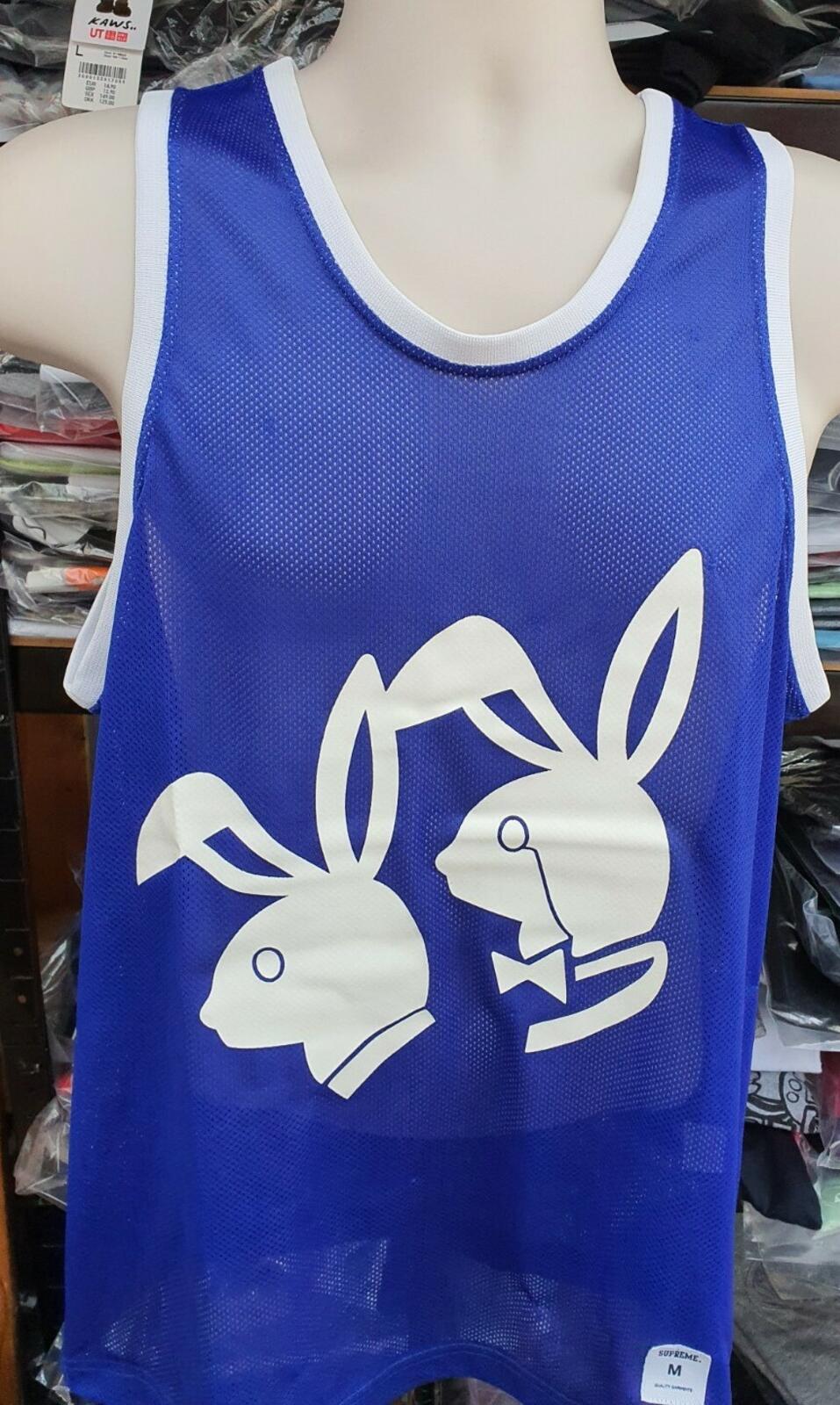 SS09 Supreme Appletown Mesh Tank Top Blue Size M