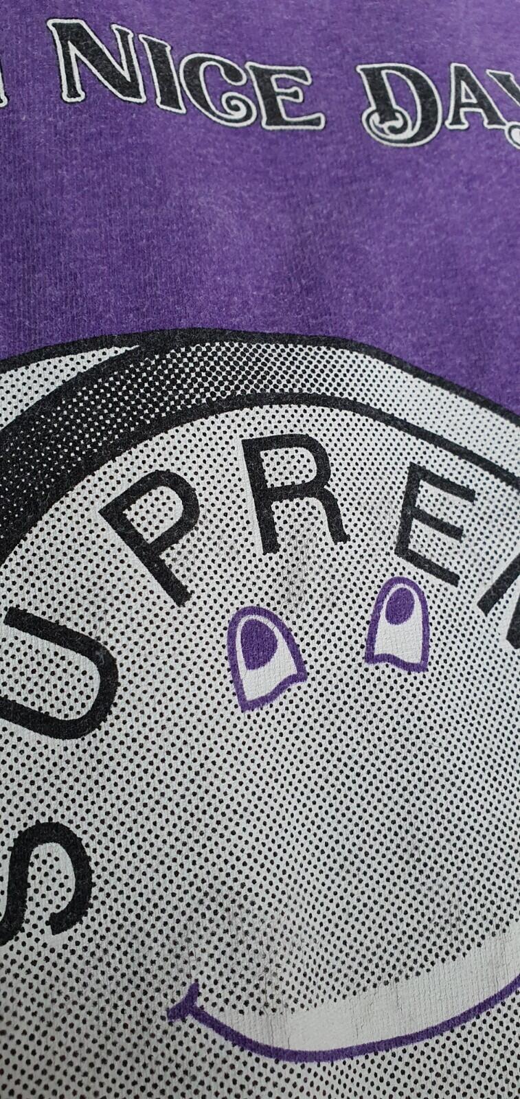 SS14 Supreme Lude tee size M medium white T-shirt Have a nice day pill Vintage