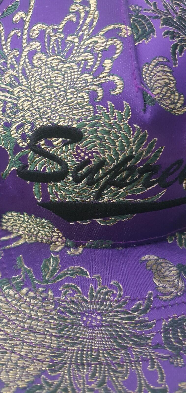 SS17 Supreme Eastern Floral 5-panel Hat Purple
