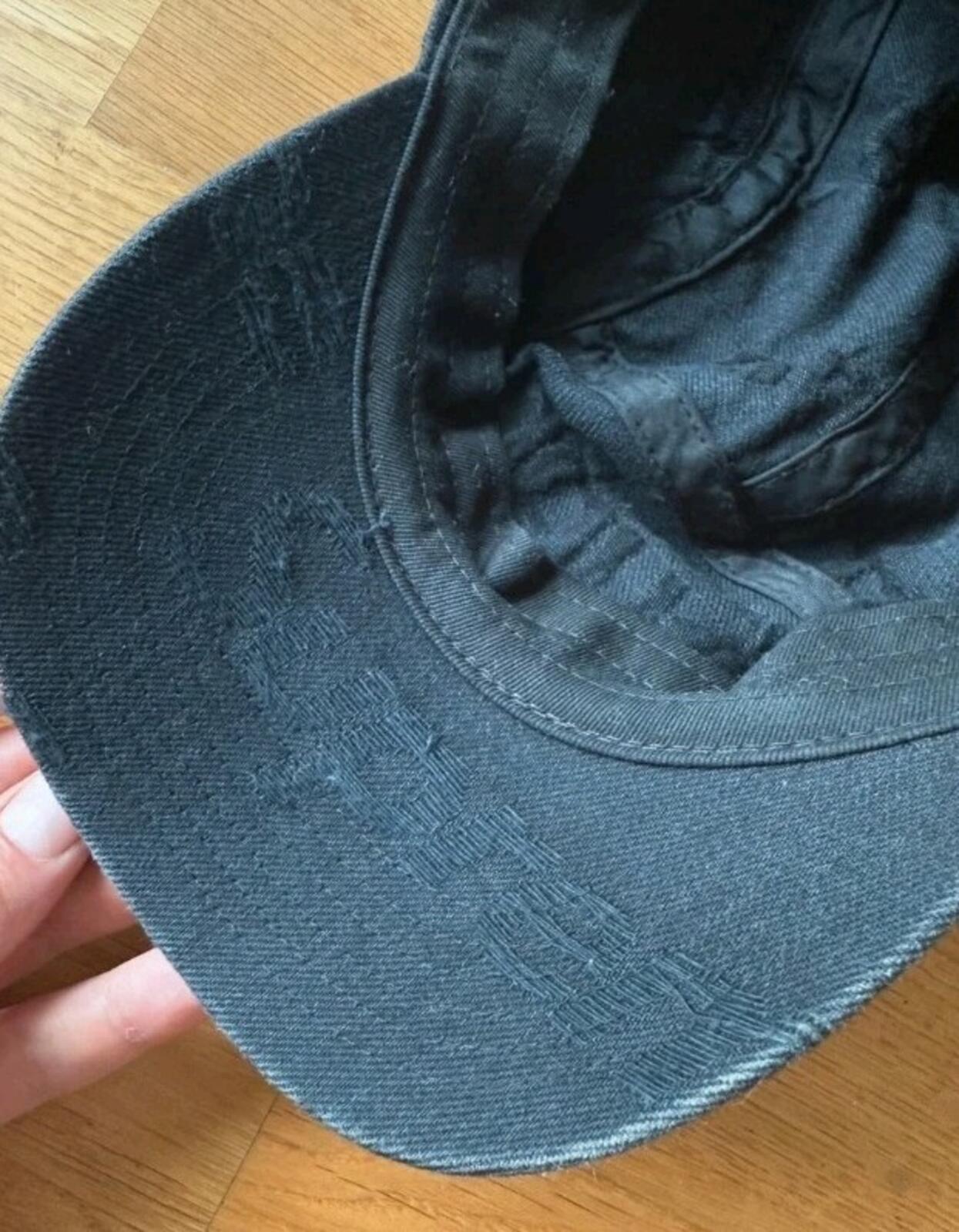 FS21 Supreme Frayed Logos Denim Camp Cap Schwarz
