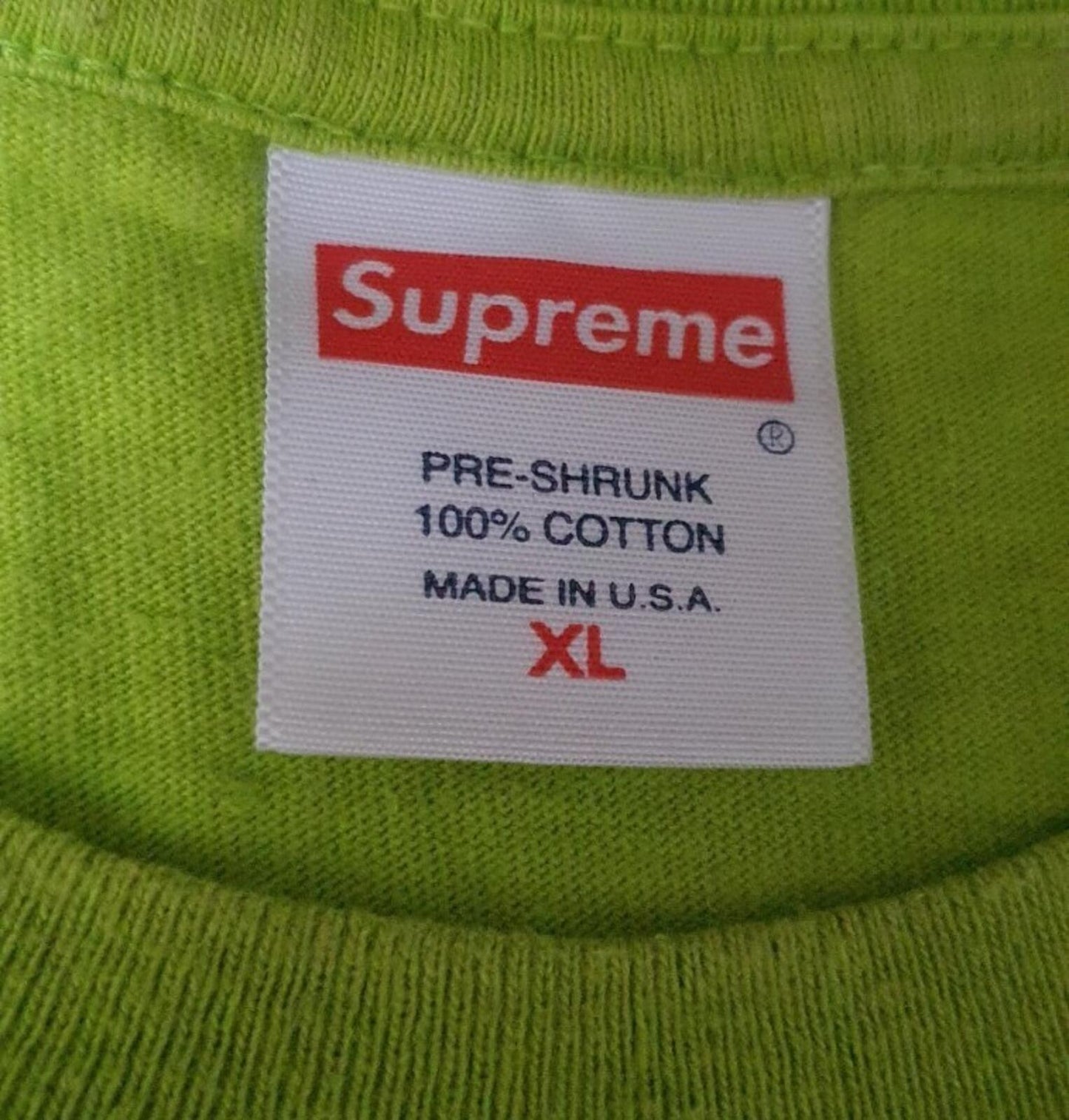 FW17 Supreme x Akira Yamagata Lime Tee Size XL Anime