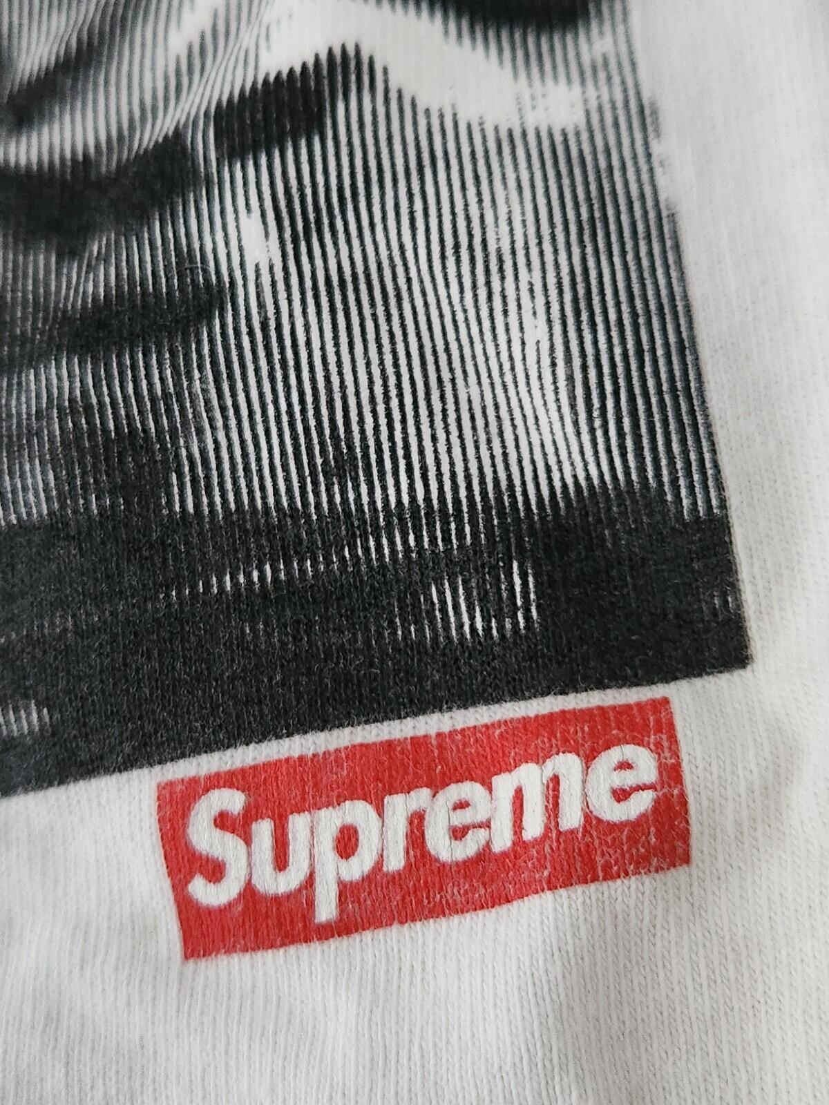 SS09 Supreme x Malcolm McLaren World Famous Tee White T-Shirt L Large Vintage