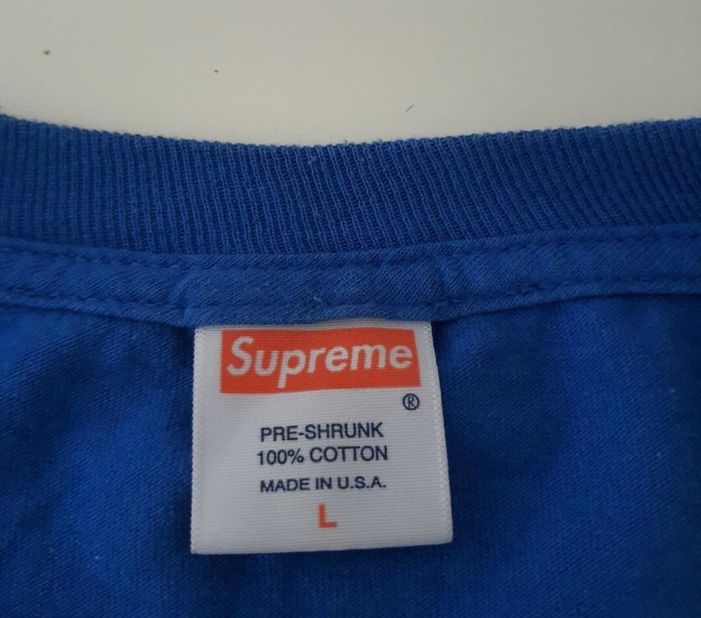 FW09 Supreme x Ari Marcopoulos Lafayette Tee Blue Size L