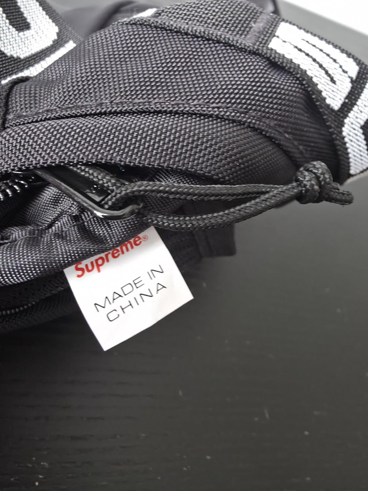 SS18 Supreme Waist Bag Shoulder Black
