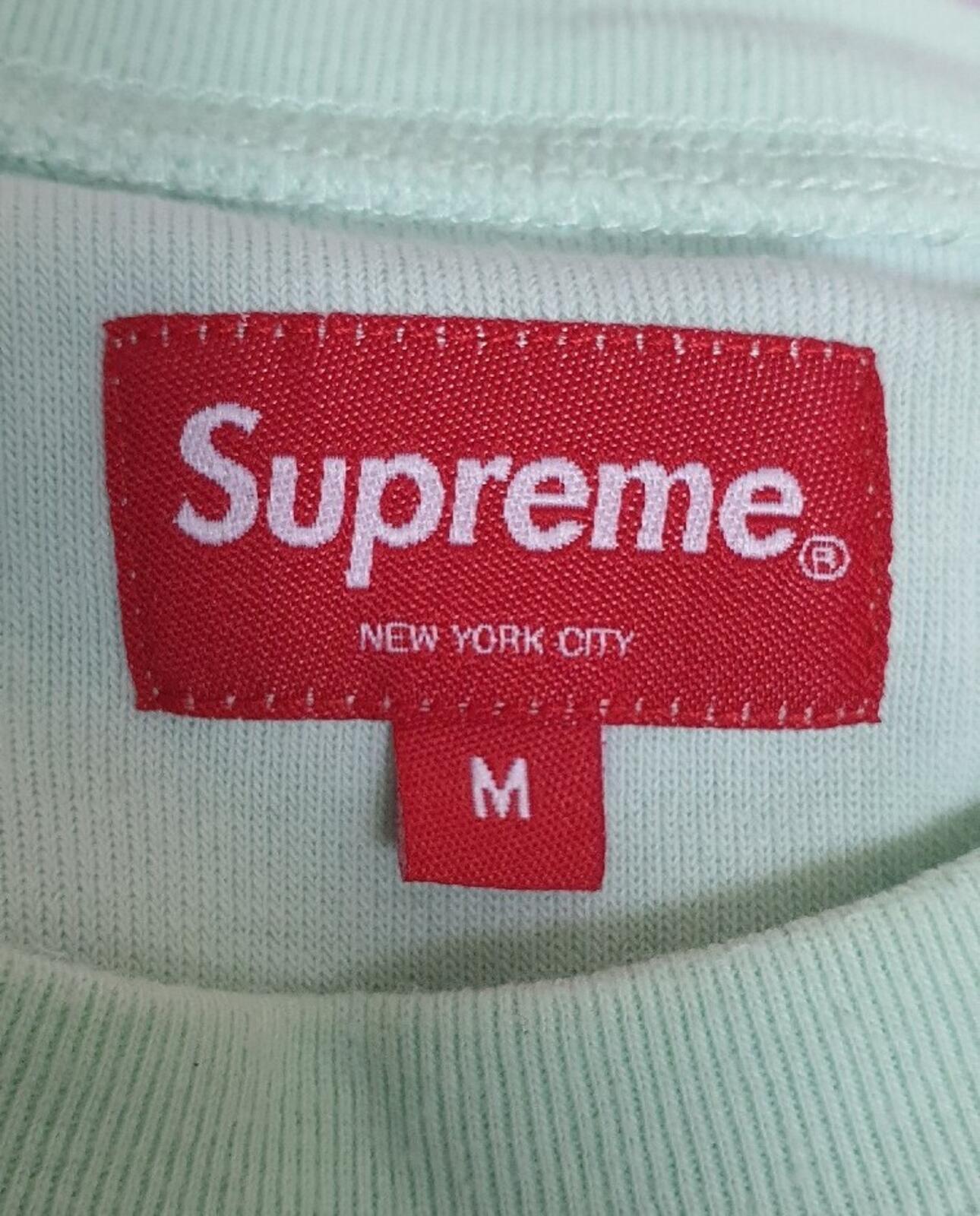 SS19 Supreme Terry Pocket Tee Mint Size M