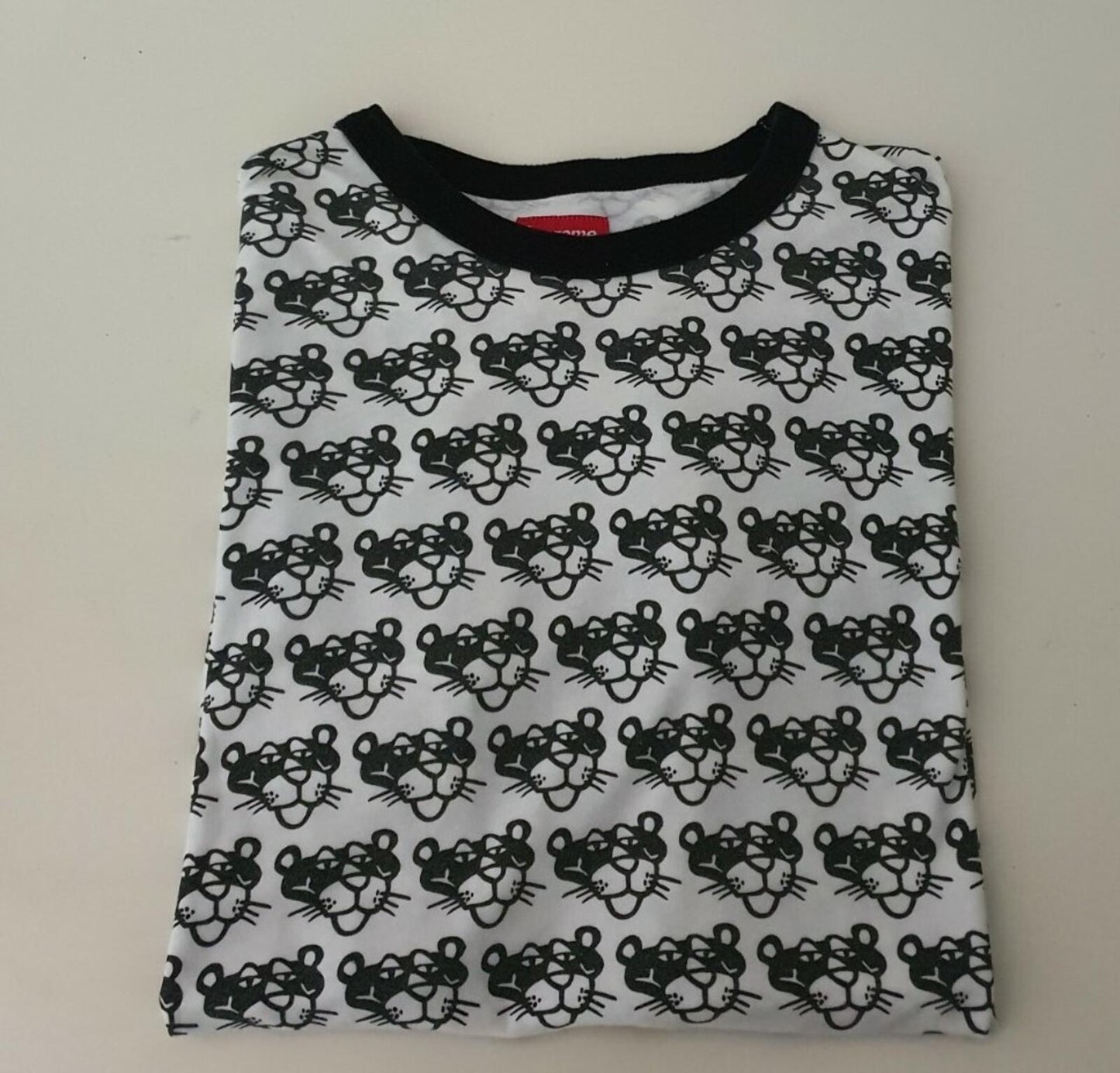 SS14 Supreme x Pink Panther Allover S/S Top M Medium Schwarz T-Shirt Selten