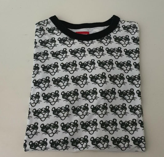 SS14 Supreme x Pink Panther Allover camiseta manga corta talla M negra Rare