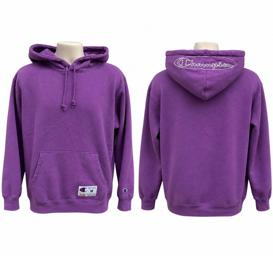 Sudadera con capucha Supreme x Champion SS19 morada, talla M