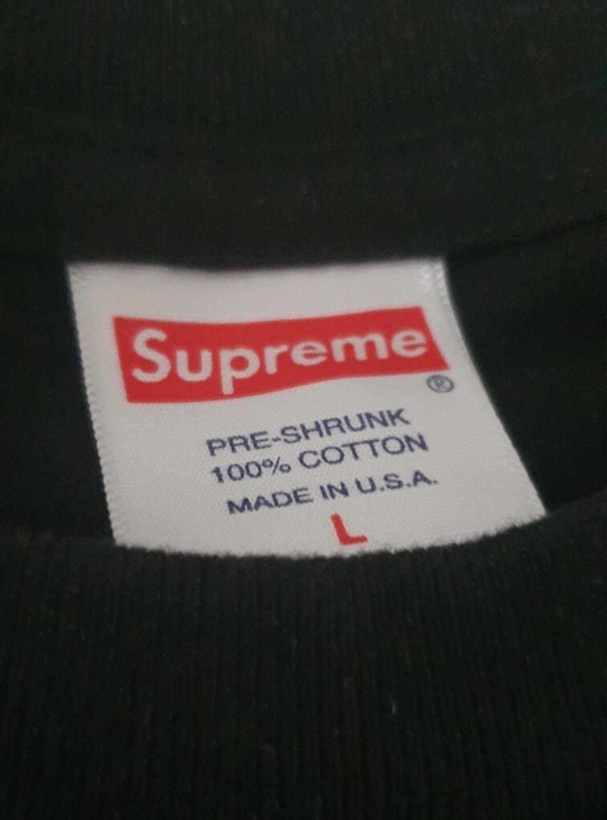 SS21 Supreme Naomi tee Size L large black T-shirt Campbell