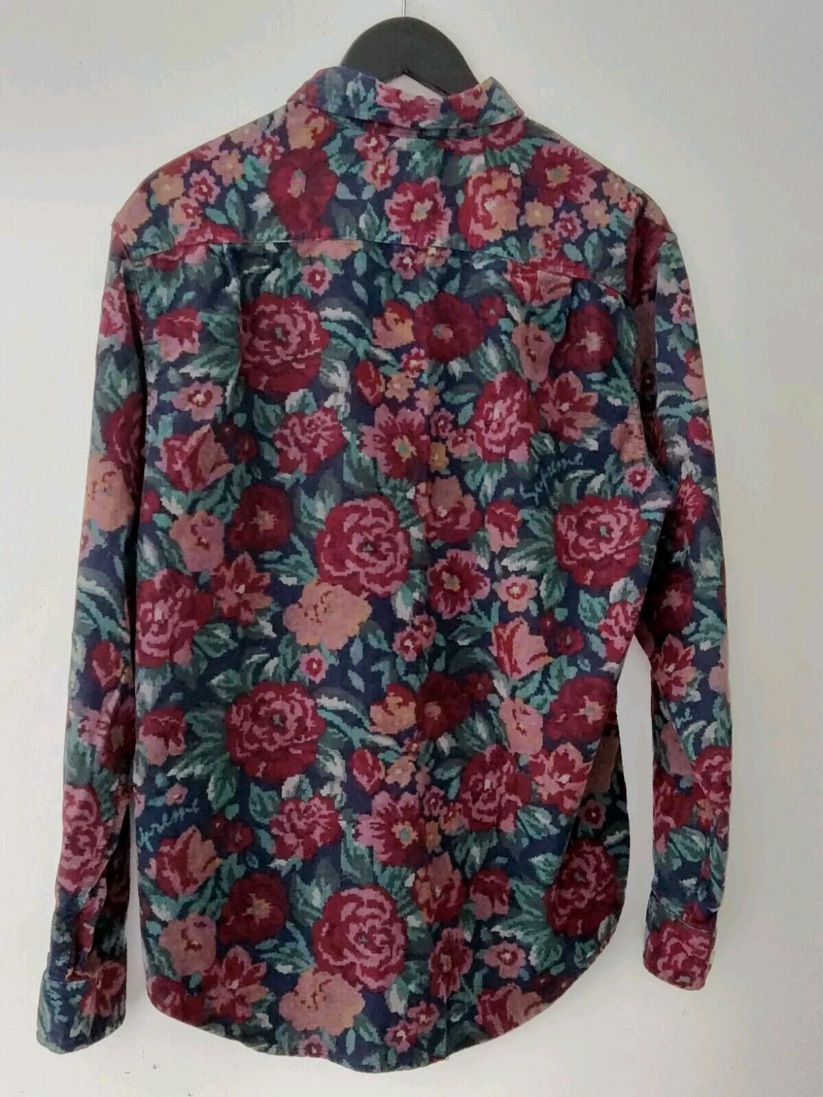 FW20 Supreme Digi Floral Corduroy Shirt Size M Medium Button Up Long Sleeve