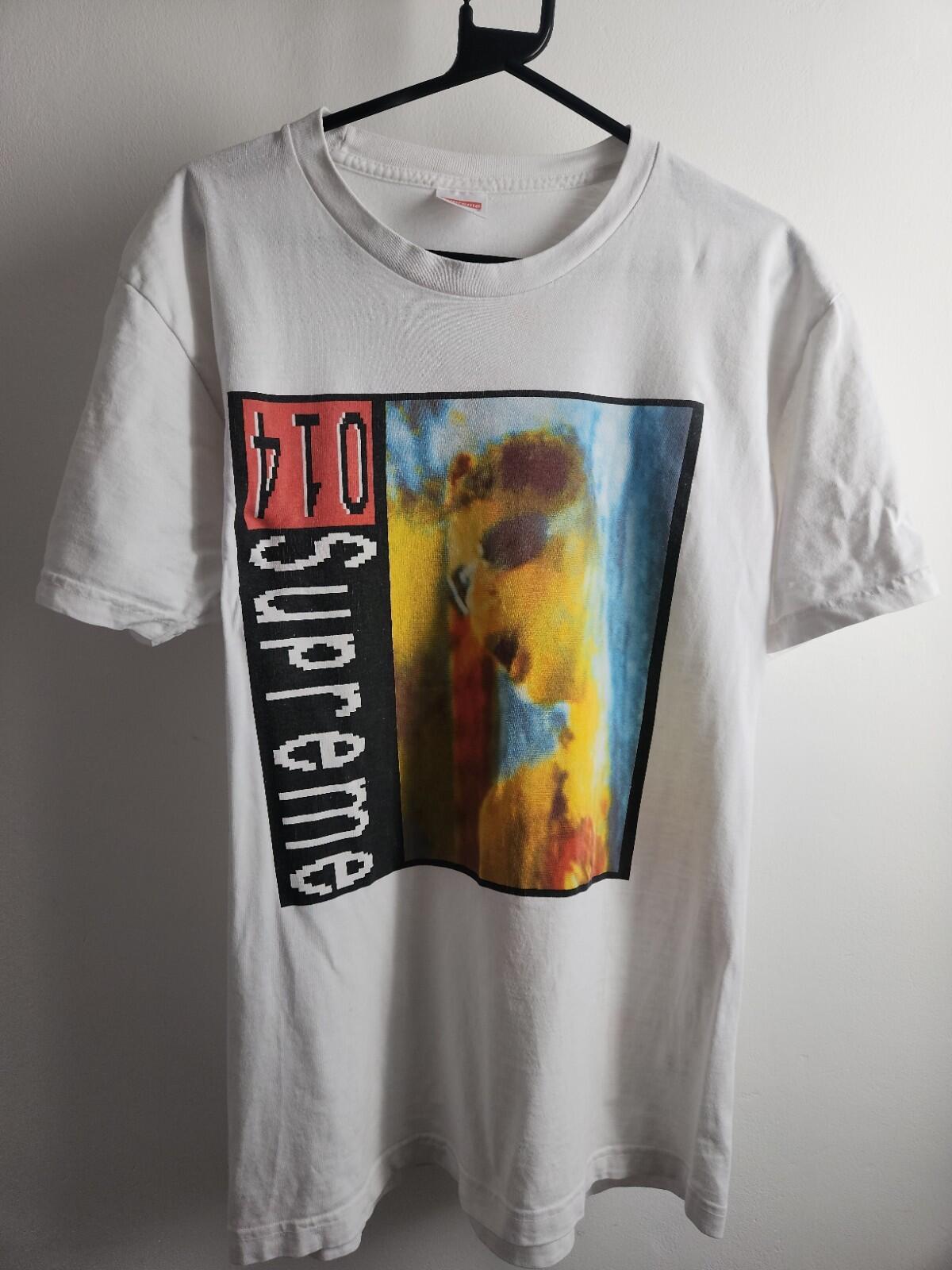 SS14 Supreme Industrial Tee Size L White Vintage T-shirt 014