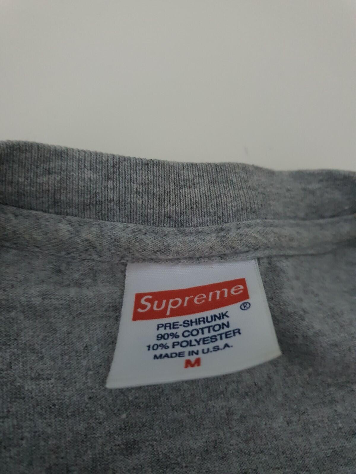 FW14 Supreme KRS-One All Means Tee Heather Grey Size M