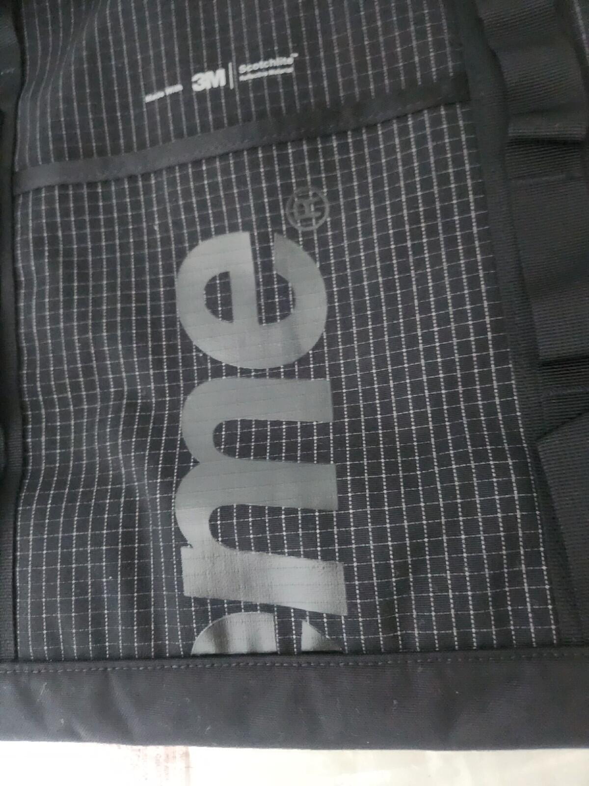 SS24 Supreme tote bag water resistant nylon black duffle holdall