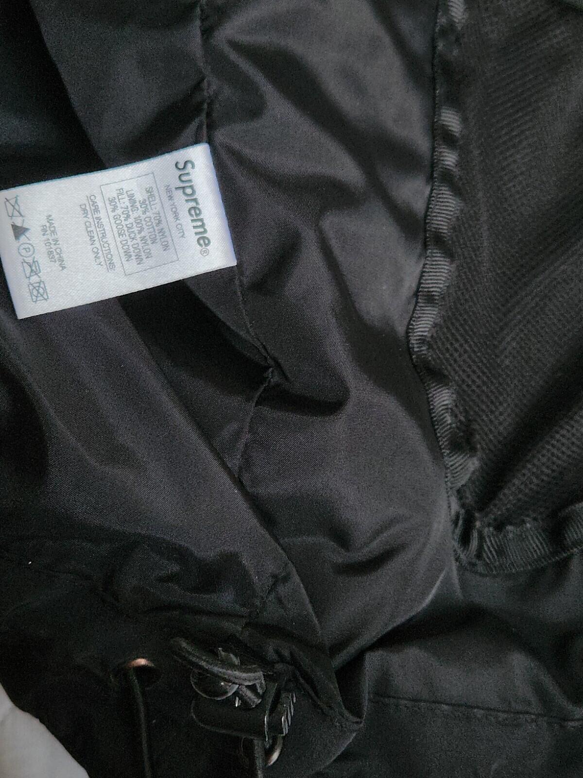 FW14 Supreme Iridescent puffy vest L Large Black Rare gilet 2014 Vintage Puffer